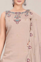 Naarira Plazzo Heavy Roman Silk Embroidery Suit