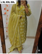 Naarira Sunflower Mirror Cotton Designer Kurtis