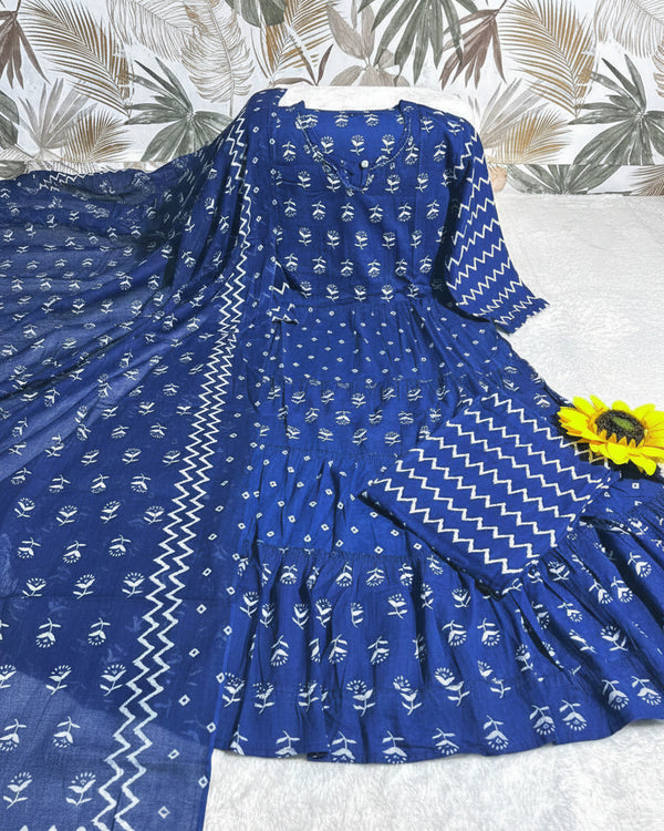 Naarira Cotton tulip Printed Suits - alternate view