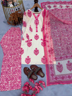 Naarira Geet Pure Masalin Cotton Printed Suit