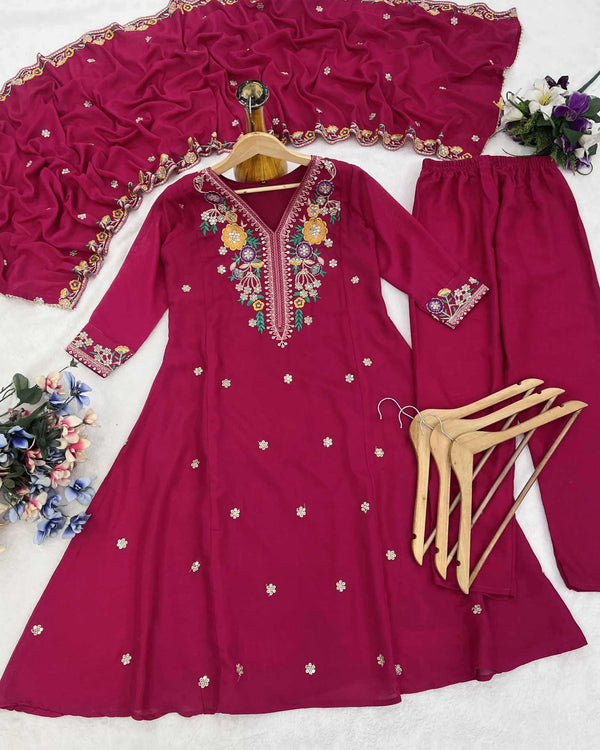 Naarira Vichitra Silk Embroidery Suits - alternate view