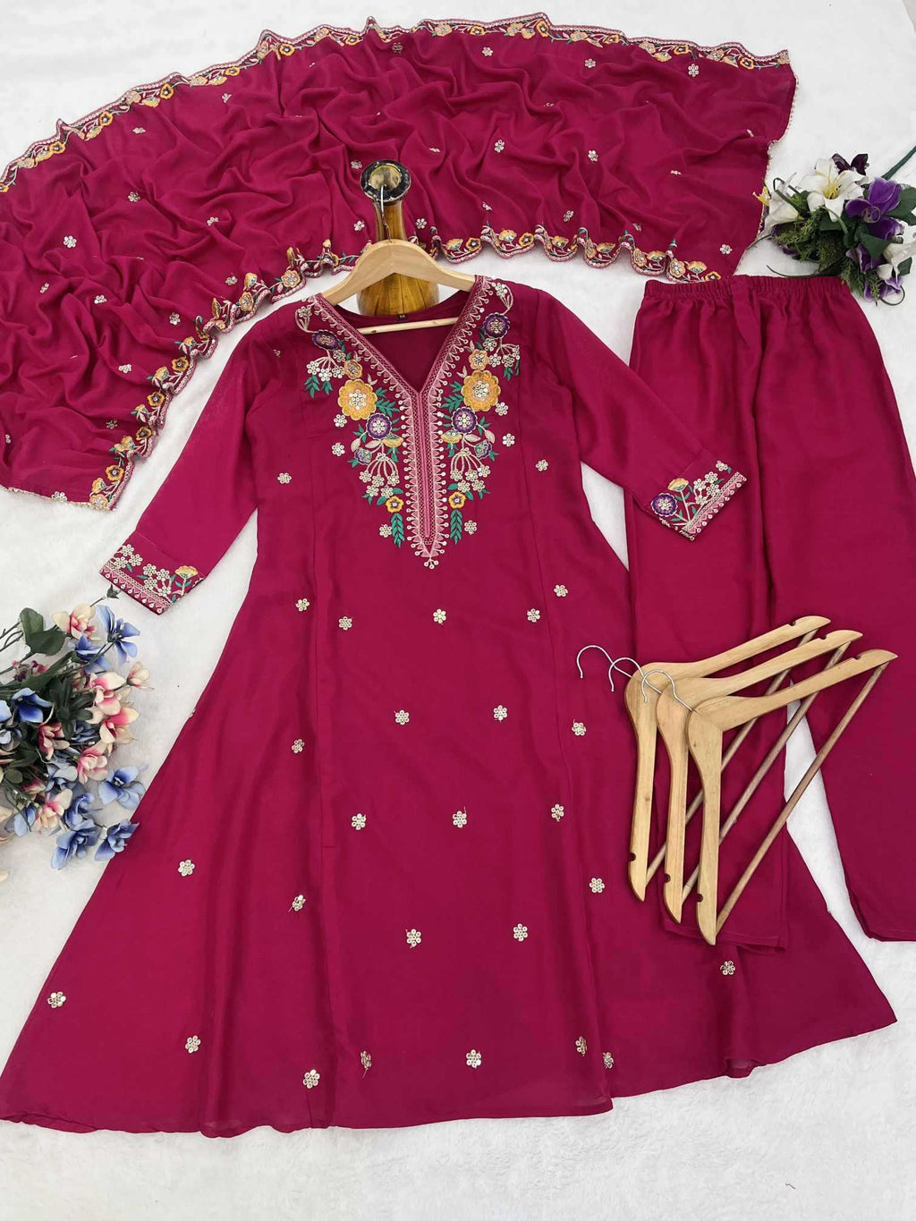 Naarira Vichitra Silk Embroidery Suits