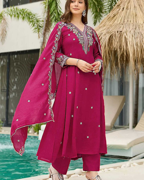 Naarira Vichitra Silk Embroidery Suits