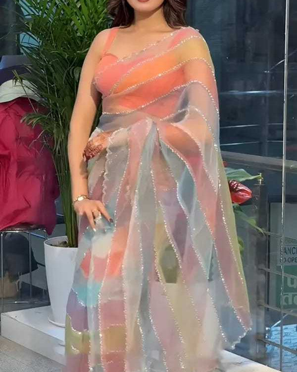 Naarira Pankh Tabby Silk Saree for Women