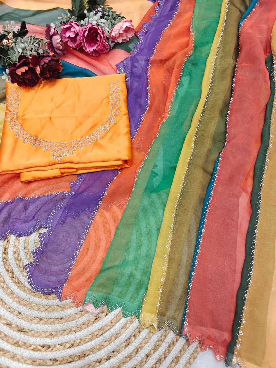 Naarira Pankh Tabby Silk Saree for Women