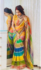 Naarira Pankh Tabby Silk Saree for Women