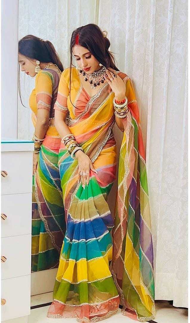 Naarira Pankh Tabby Silk Saree for Women