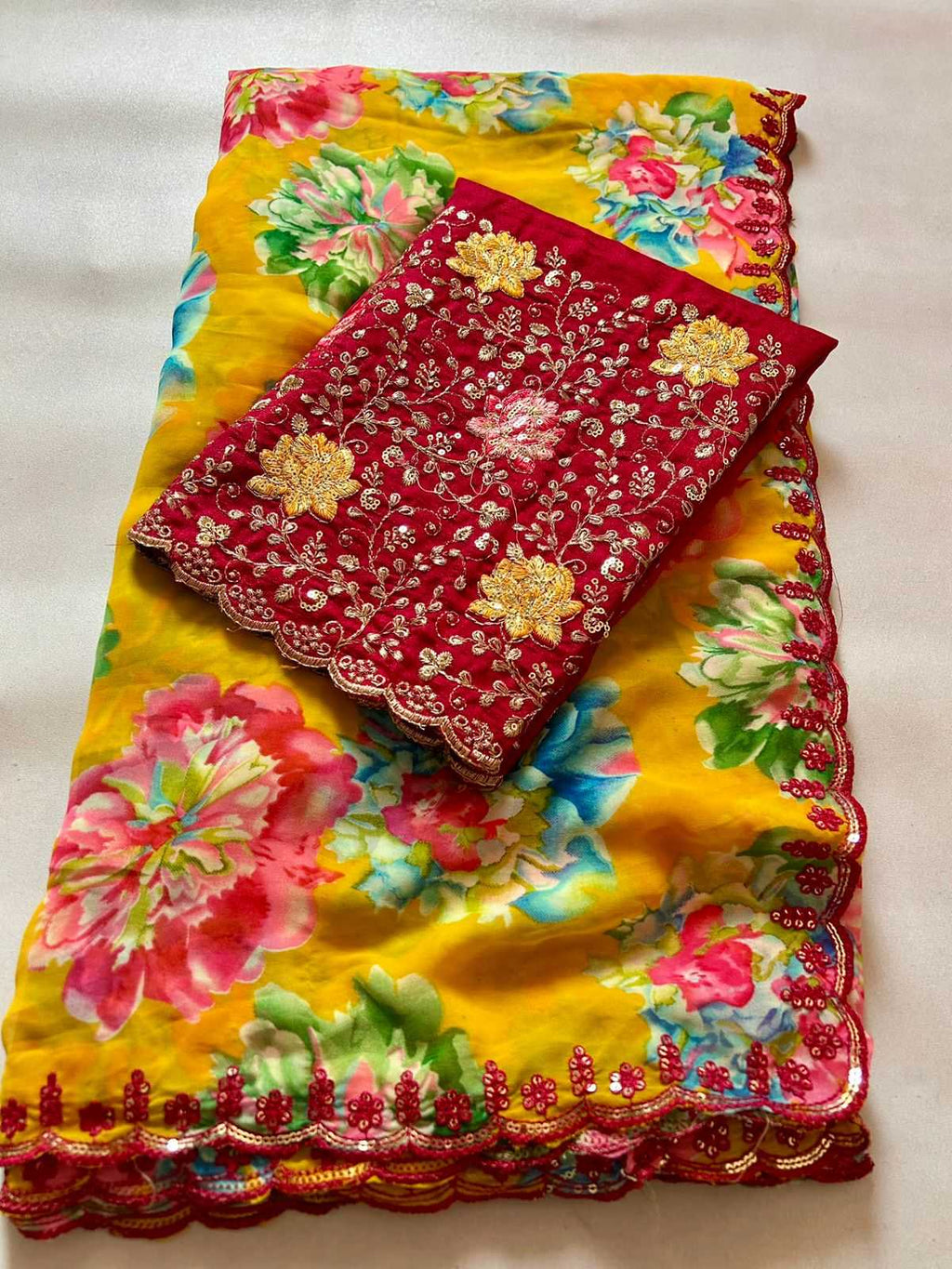 Naarira KESH622 Anya Premium Georgette Georgette Sarees