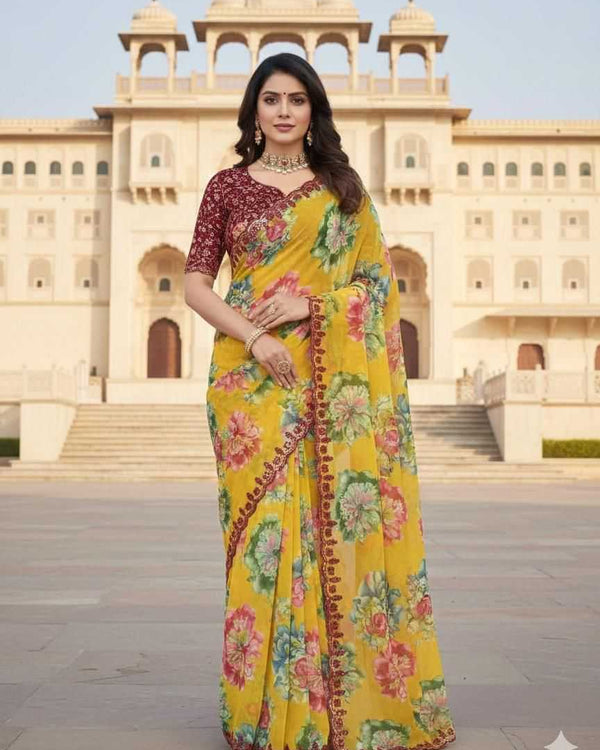 Naarira KESH622 Anya Premium Georgette Georgette Sarees
