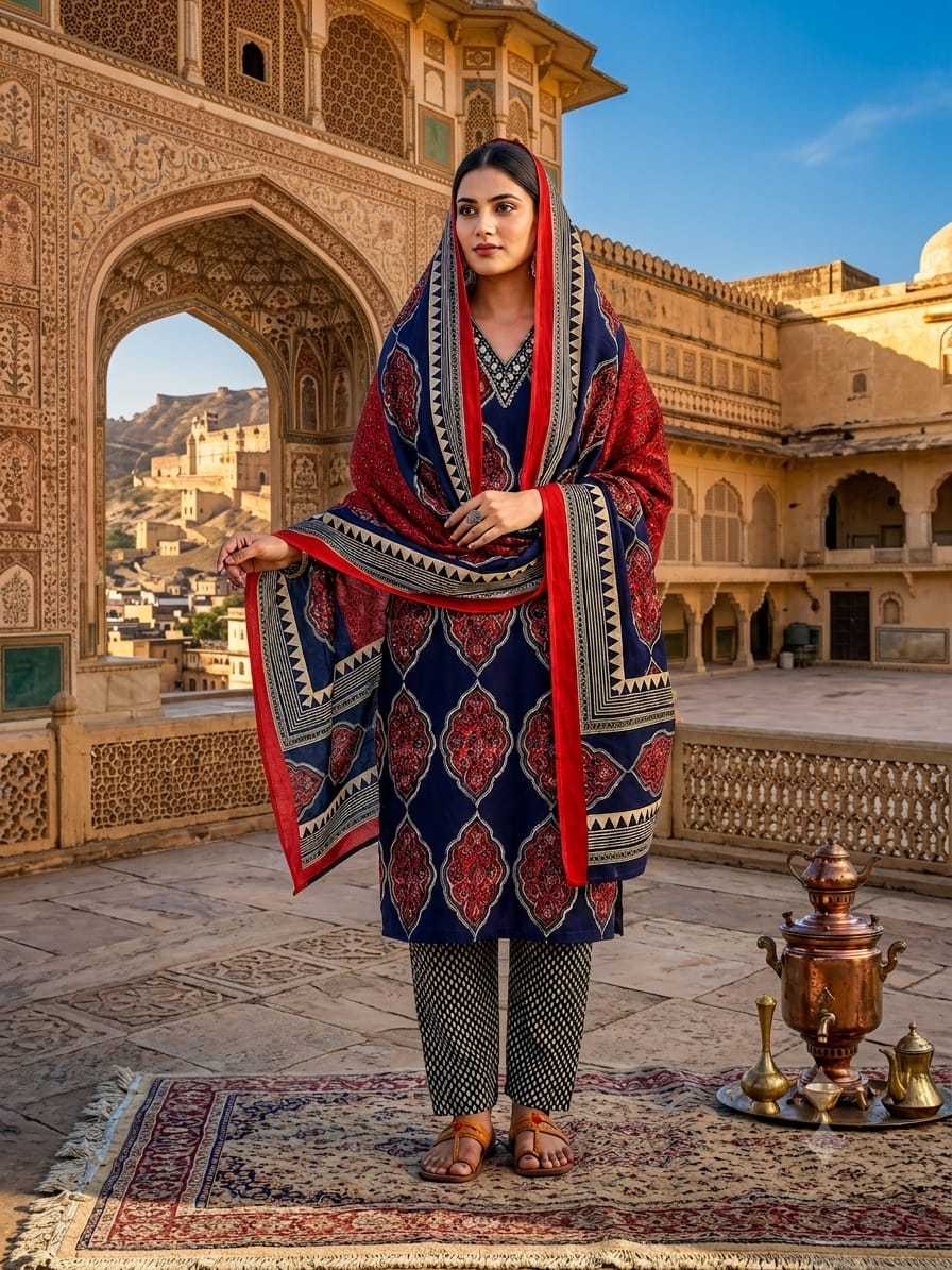 Naarira Bhanvika Cotton Embroidery