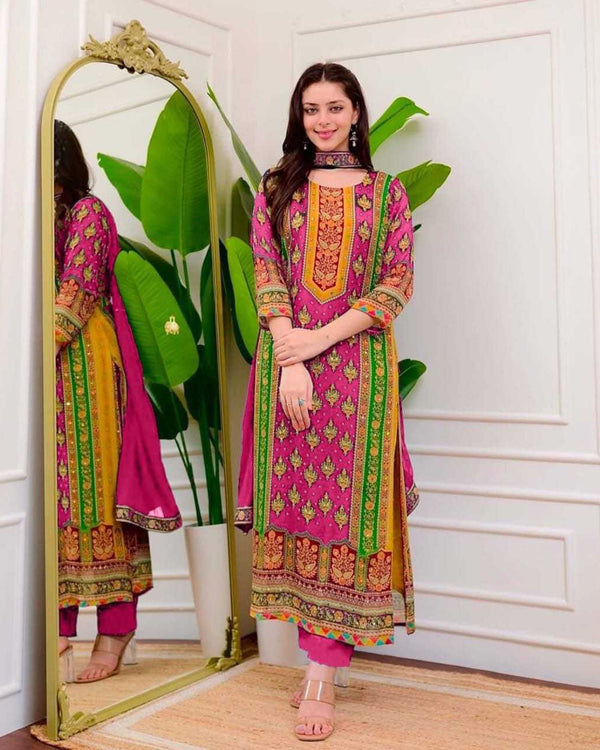 Naarira KESH625 38 Maslin Embroidery Suits