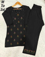 Naarira Heavy Viscose Rayon Embroidered Co-ord Set