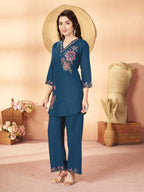 Naarira Heavy Rayon Embroidered Co-ord Set