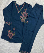 Naarira Heavy Rayon Embroidered Co-ord Set