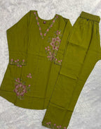 Naarira Heavy Rayon Embroidered Co-ord Set