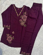 Naarira Heavy Rayon Embroidered Co-ord Set