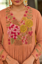 Naarira Chanderi Soft Embroidery Suit