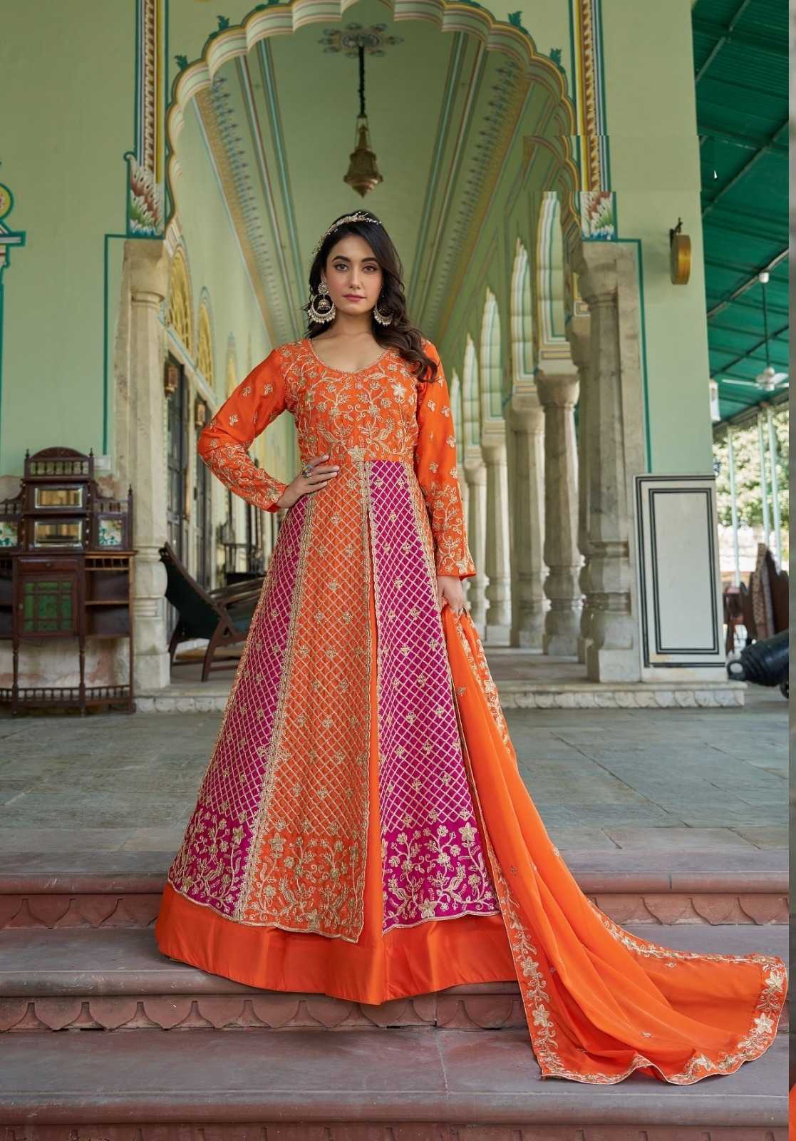 Naarira Alishba Chinon Embroidered Suits