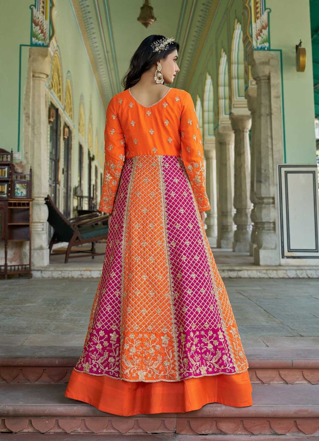 Naarira Alishba Chinon Embroidered Suits