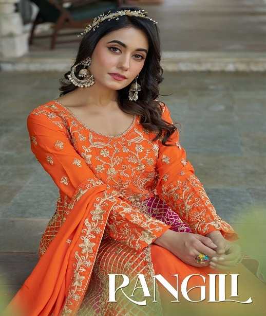 Naarira Alishba Chinon Embroidered Suits