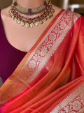 Naarira Rashmika Banarasi Soft Silk Saree