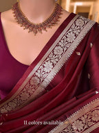 Naarira Rashmika Banarasi Soft Silk Saree