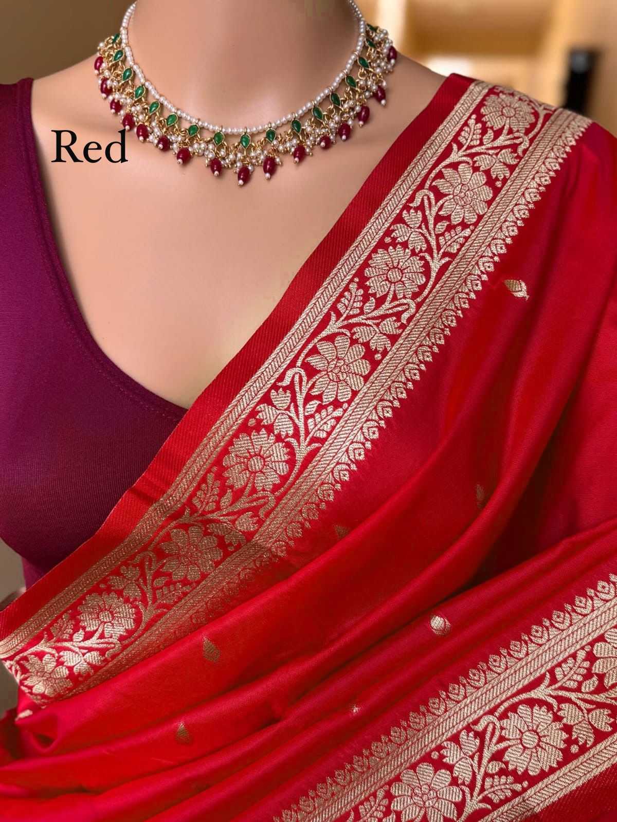 Naarira Rashmika Banarasi Soft Silk Saree