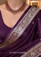 Naarira Rashmika Banarasi Soft Silk Saree