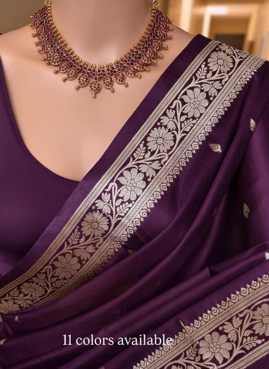 Naarira Rashmika Banarasi Soft Silk Saree