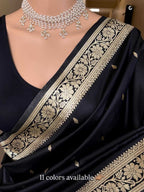 Naarira Rashmika Banarasi Soft Silk Saree