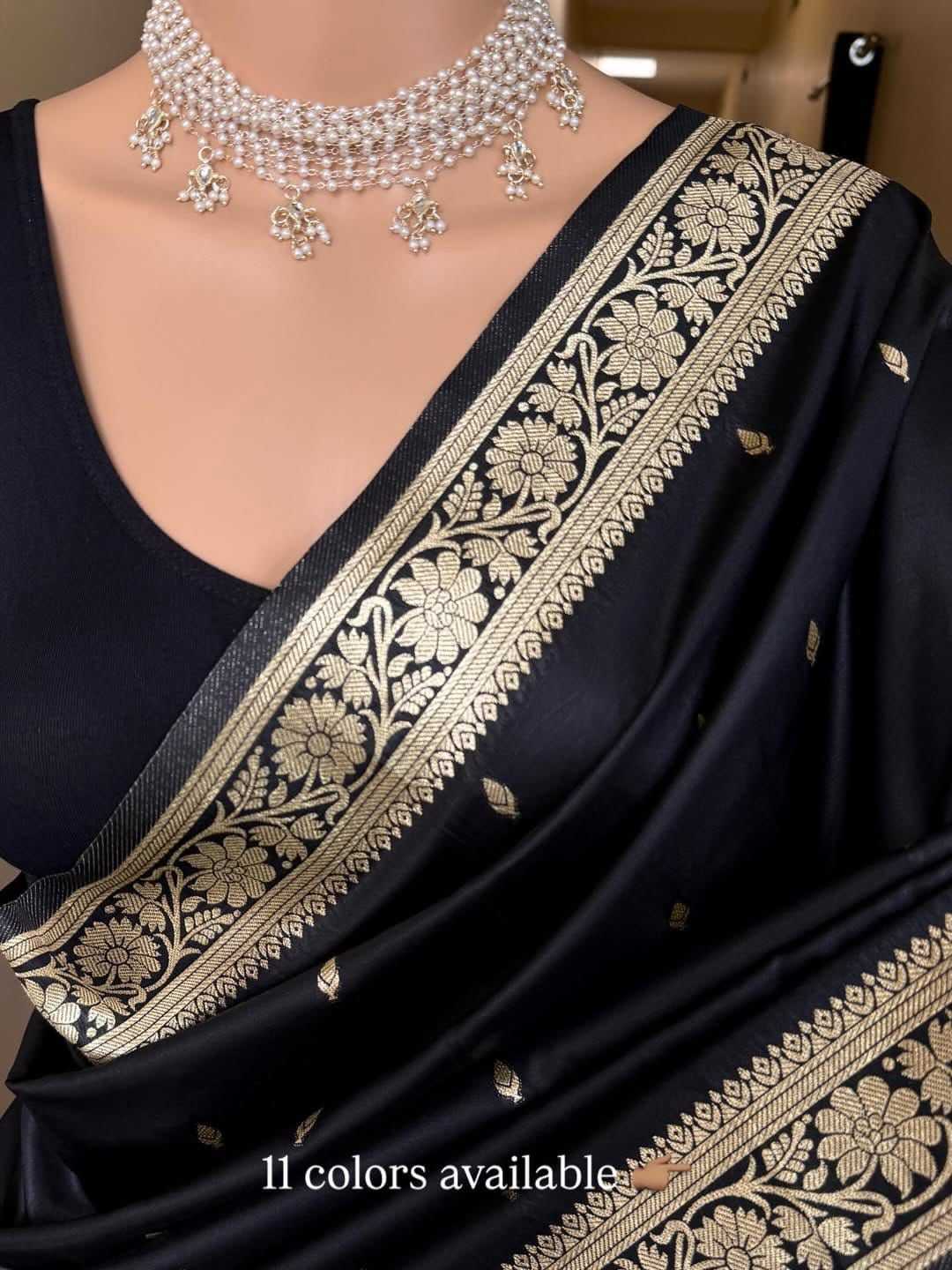 Naarira Rashmika Banarasi Soft Silk Saree