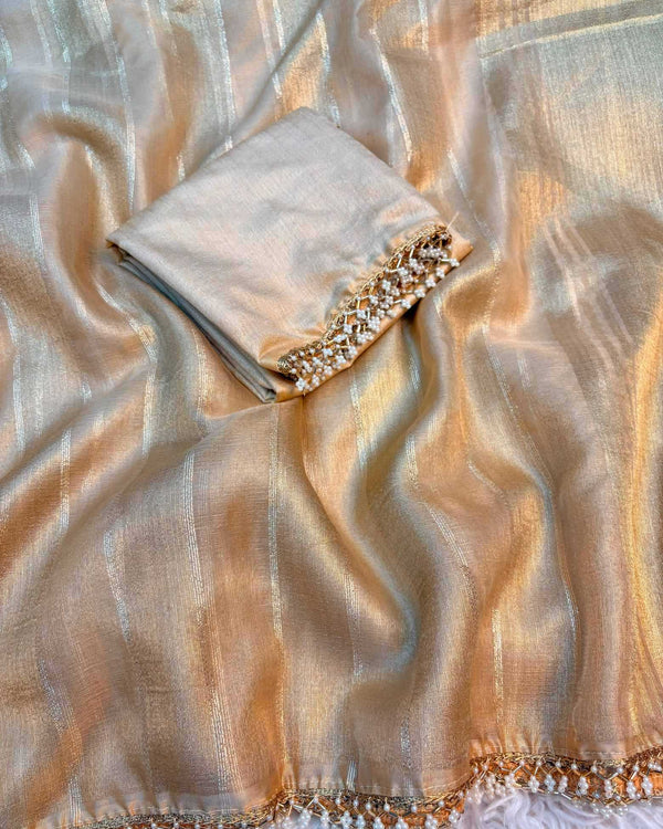 Naarira Deepali Tissue Organza Sarees - alternate view