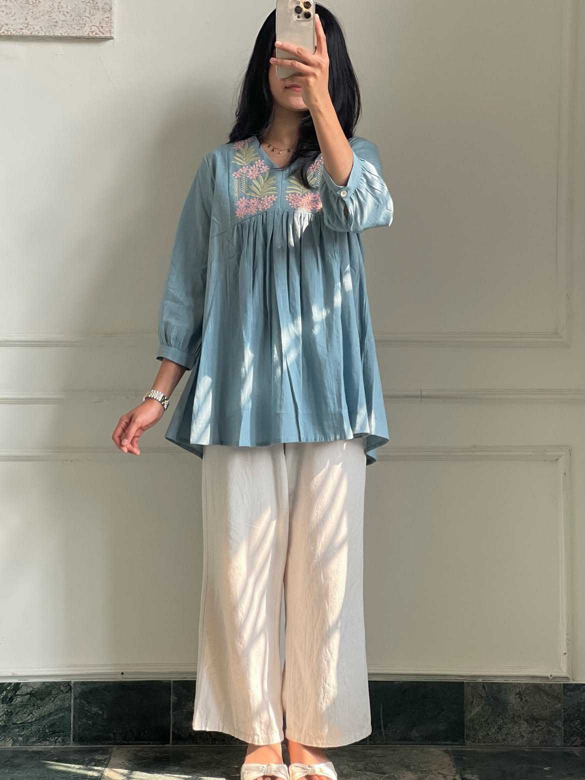 Naarira Janki Pure Cotton Embroidery Suit