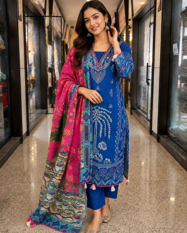 Naarira RUHI Russian Silk Ladies Silk Suit