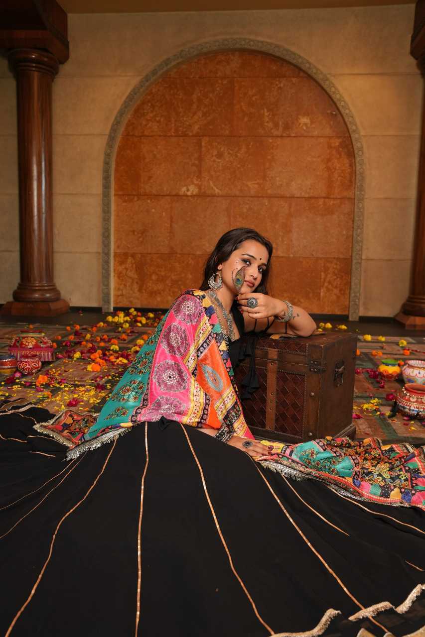 Naarira Faux Georgette Designer Lehenga
