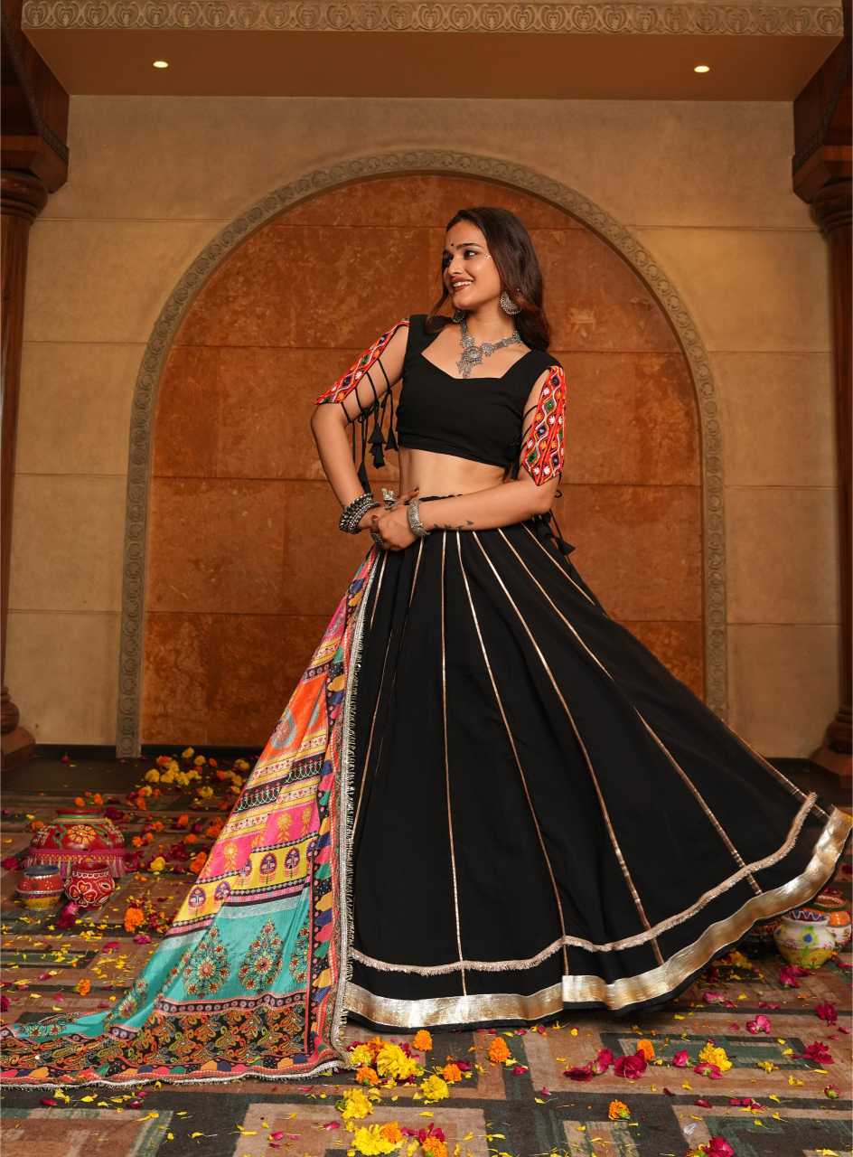 Naarira Faux Georgette Designer Lehenga