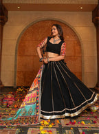 Naarira Faux Georgette Designer Lehenga