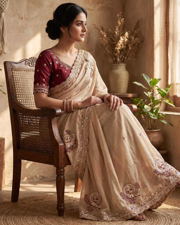 Naarira KESH651 Hathi Satin Silk Traditional Silk Sarees