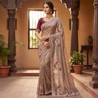 Naarira KESH651 Hathi Satin Silk Traditional Silk Sarees