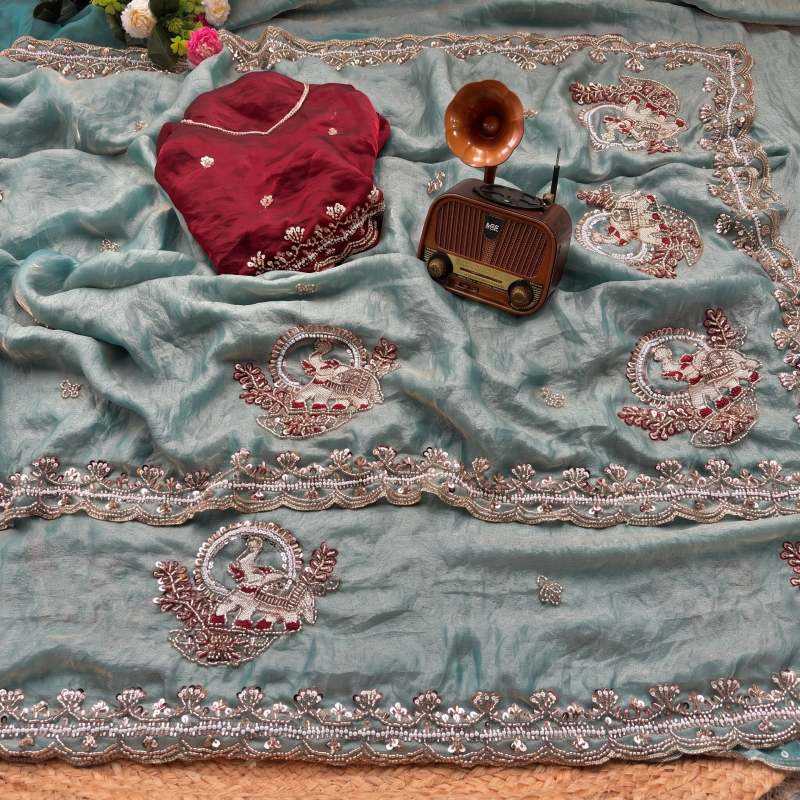 Naarira KESH651 Hathi Satin Silk Traditional Silk Sarees