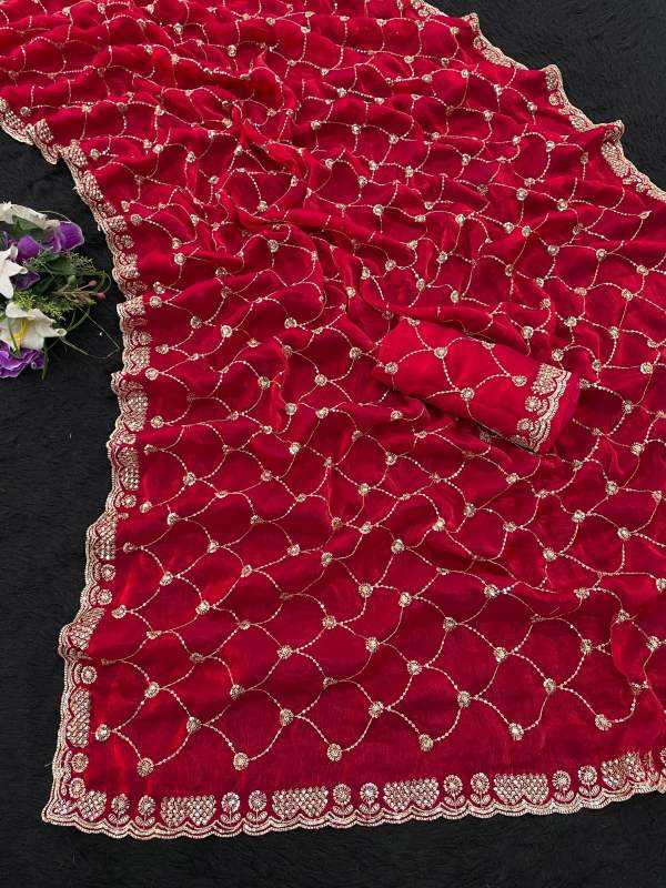 Naarira  KESH651 Jyoti Chiffon Designer Silk Sarees