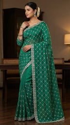 Naarira  KESH651 Jyoti Chiffon Designer Silk Sarees