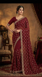 Naarira  KESH651 Jyoti Chiffon Designer Silk Sarees