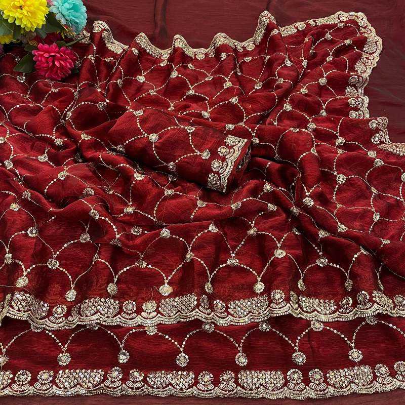 Naarira  KESH651 Jyoti Chiffon Designer Silk Sarees
