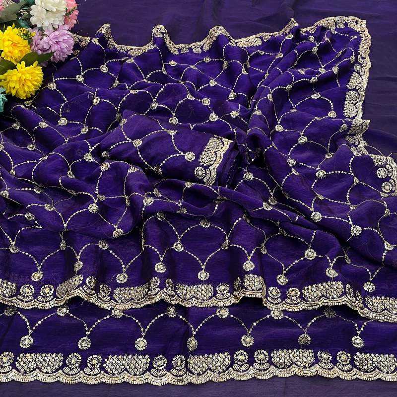 Naarira  KESH651 Jyoti Chiffon Designer Silk Sarees