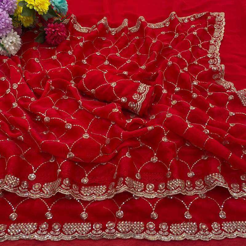 Naarira  KESH651 Jyoti Chiffon Designer Silk Sarees