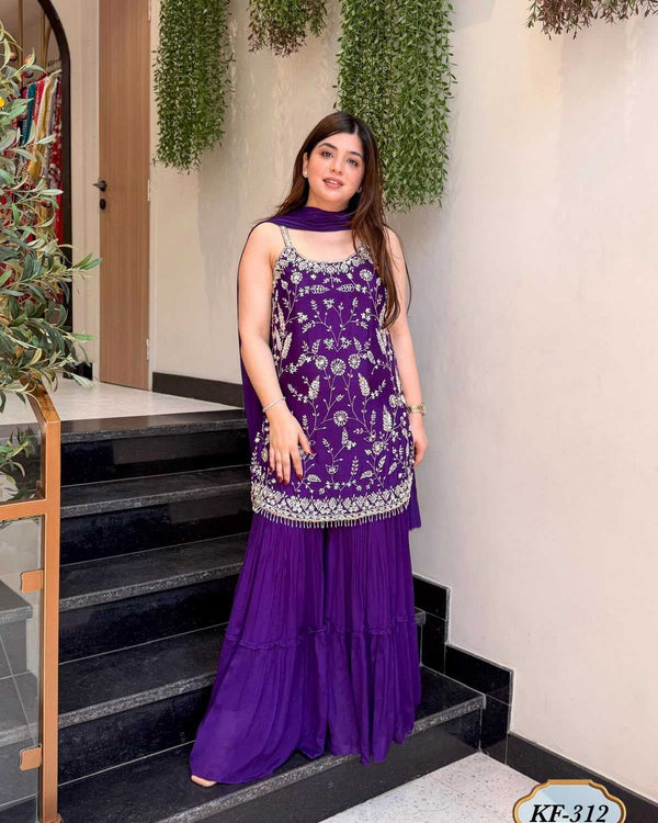 Naarira Chinon Purple 01 Suit - alternate view