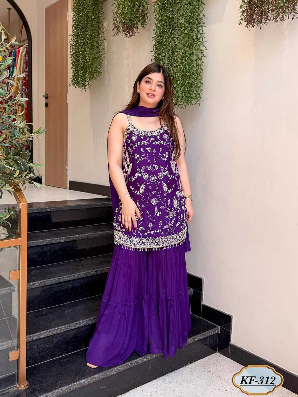 Naarira Chinon Purple 01 Suit