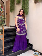 Naarira Chinon Purple 01 Suit