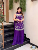Naarira Chinon Purple 01 Suit